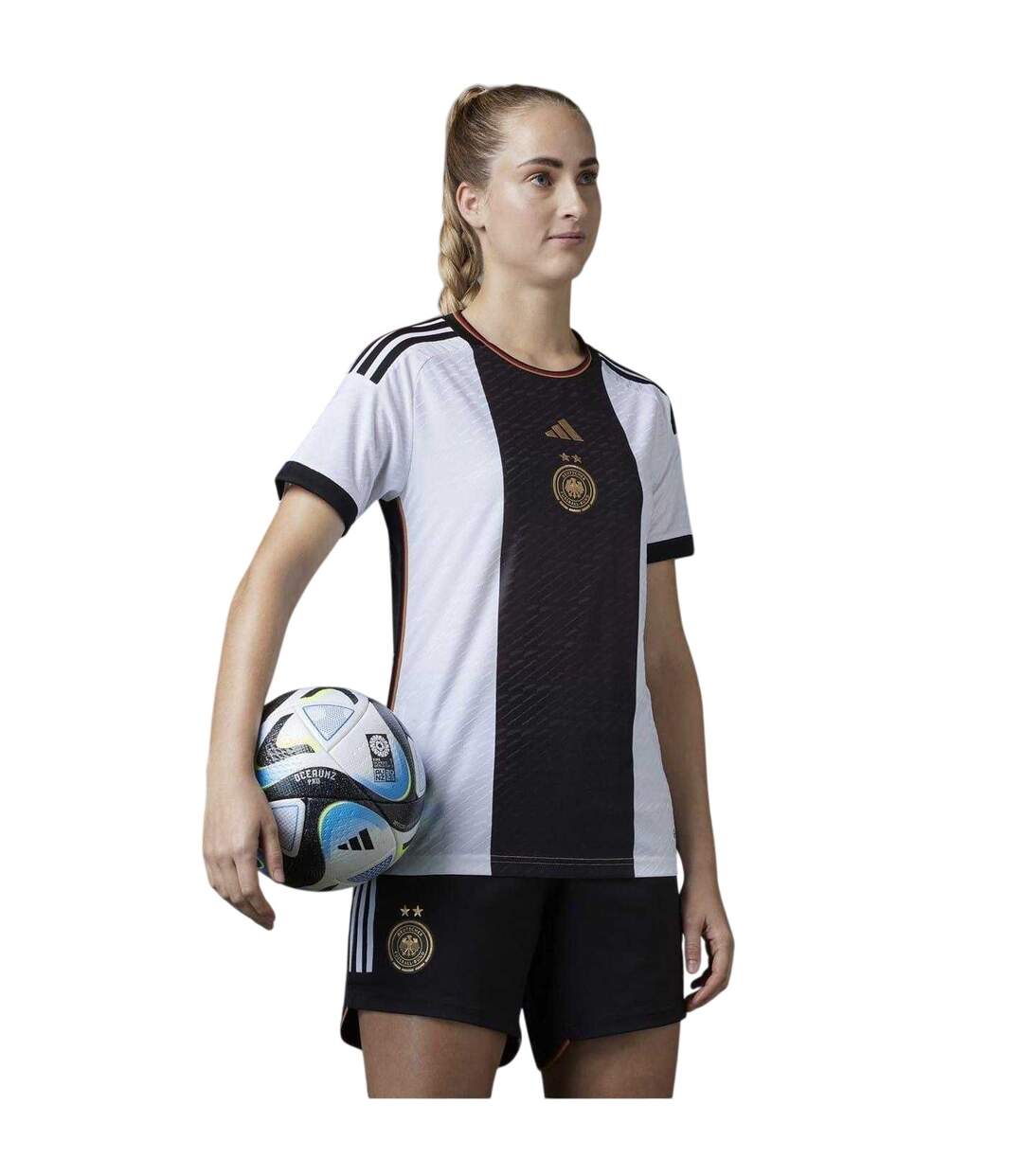 Maillot Domicile Motif/style Allemagne Femme Blanc Adidas-4