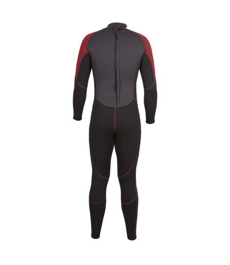 Mens Nitrox Wetsuit Merlot Black Marl Trespass