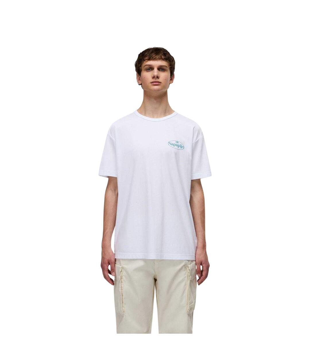 T-shirt Motif/style Graphique Homme Blanc Napapijri-4