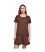 Robe T-shirt Valance Femme Marron Urban Classics-3
