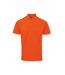 Mens coolchecker plus piqu polo shirt orange Premier