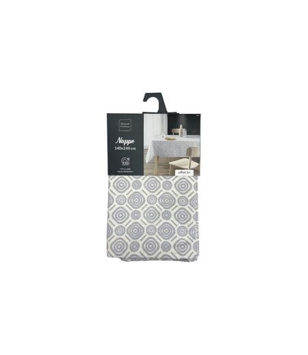 Nappe Infroissable Imprimée Callis 140x240cm Gris