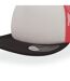 Casquette trucker snap 90s adulte blanc / rouge / noir Atlantis-3