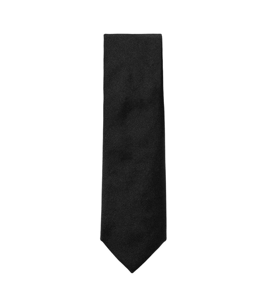 Mens Silk Tie One Size Black Boss-2