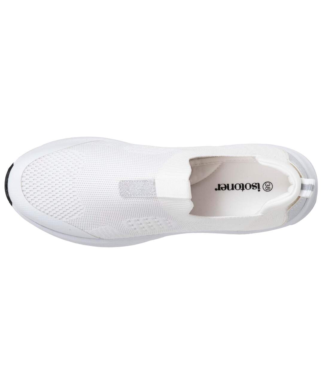 Isotoner Baskets femme confortable, résistante, semelle à mémoire forme et facile à enfiler-2