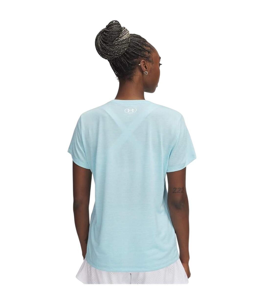 T-shirt Manches Courtes Motif/style À Nœud Femme Gris Clair Under Armour-3