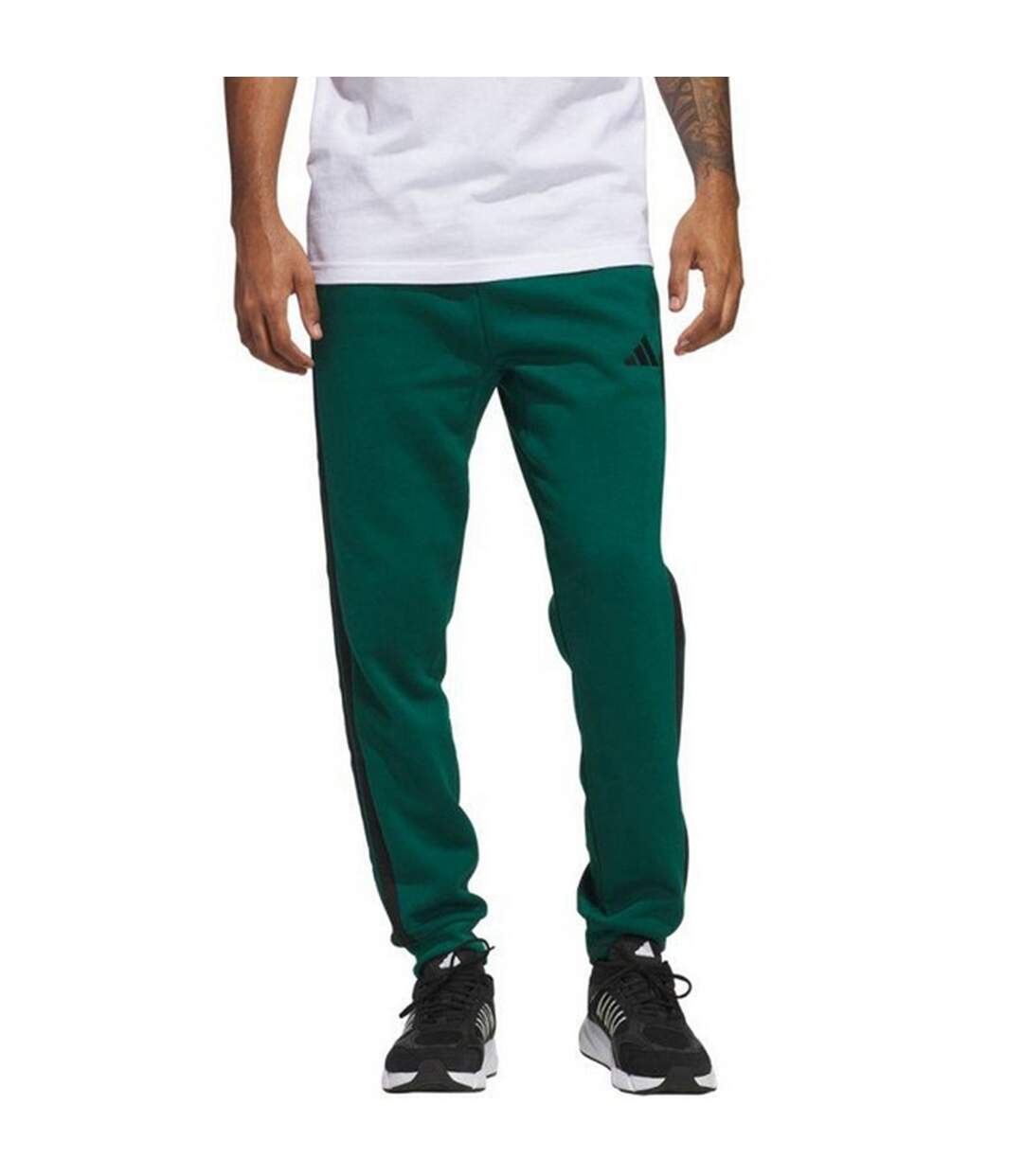 Pantalon De Jogging Style 3 Rayures Essentials Homme Vert Adidas-4