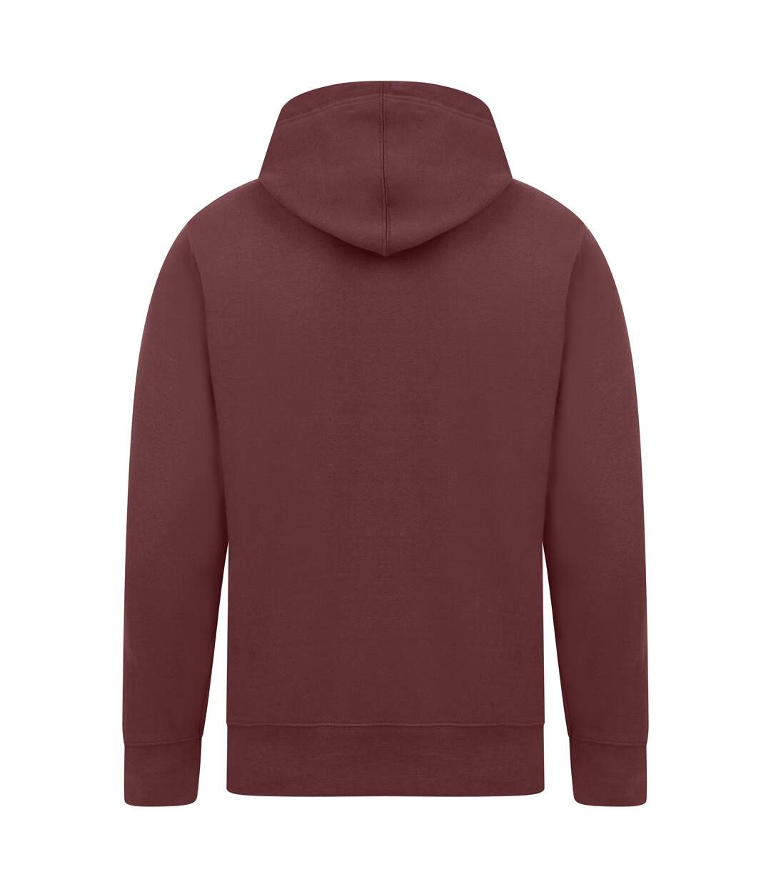 Mens Ringspun Cotton Hoodie Maroon Casual Classics-3