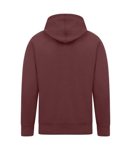 Mens Ringspun Cotton Hoodie Maroon Casual Classics