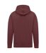 Mens Ringspun Cotton Hoodie Maroon Casual Classics-3