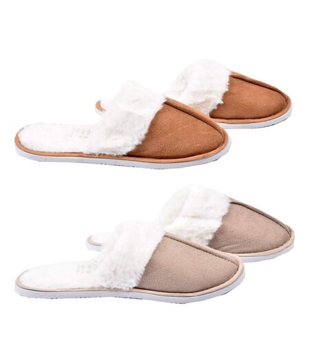 Pantoufles Femme CASA AND CO - Pack de 2