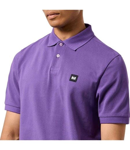 Polo Style Badge Caneiros Homme Violet Weekend Offender