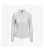 AWDis So Denim Womens/Ladies Anna Knitted Long Sleeve Shirt (White) - UTPC3556