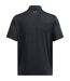 Mens Performance Plain Polo Shirt Black Under Armour-3
