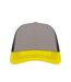 Casquette trucker rapper gris clair / jaune / noir Atlantis