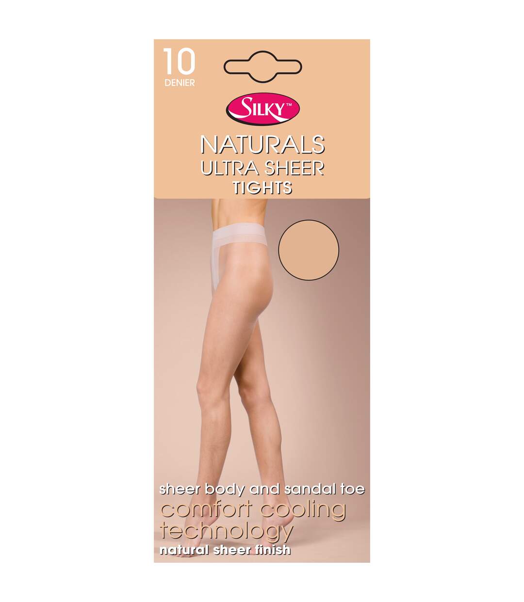 Collants satinés à couleur naturelle 1 paire femme illusion Silky-1