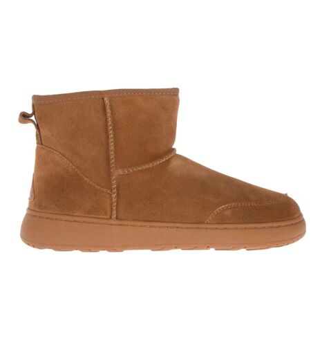 Womens/ladies rosella cow suede outdoor boots chestnut EverAu