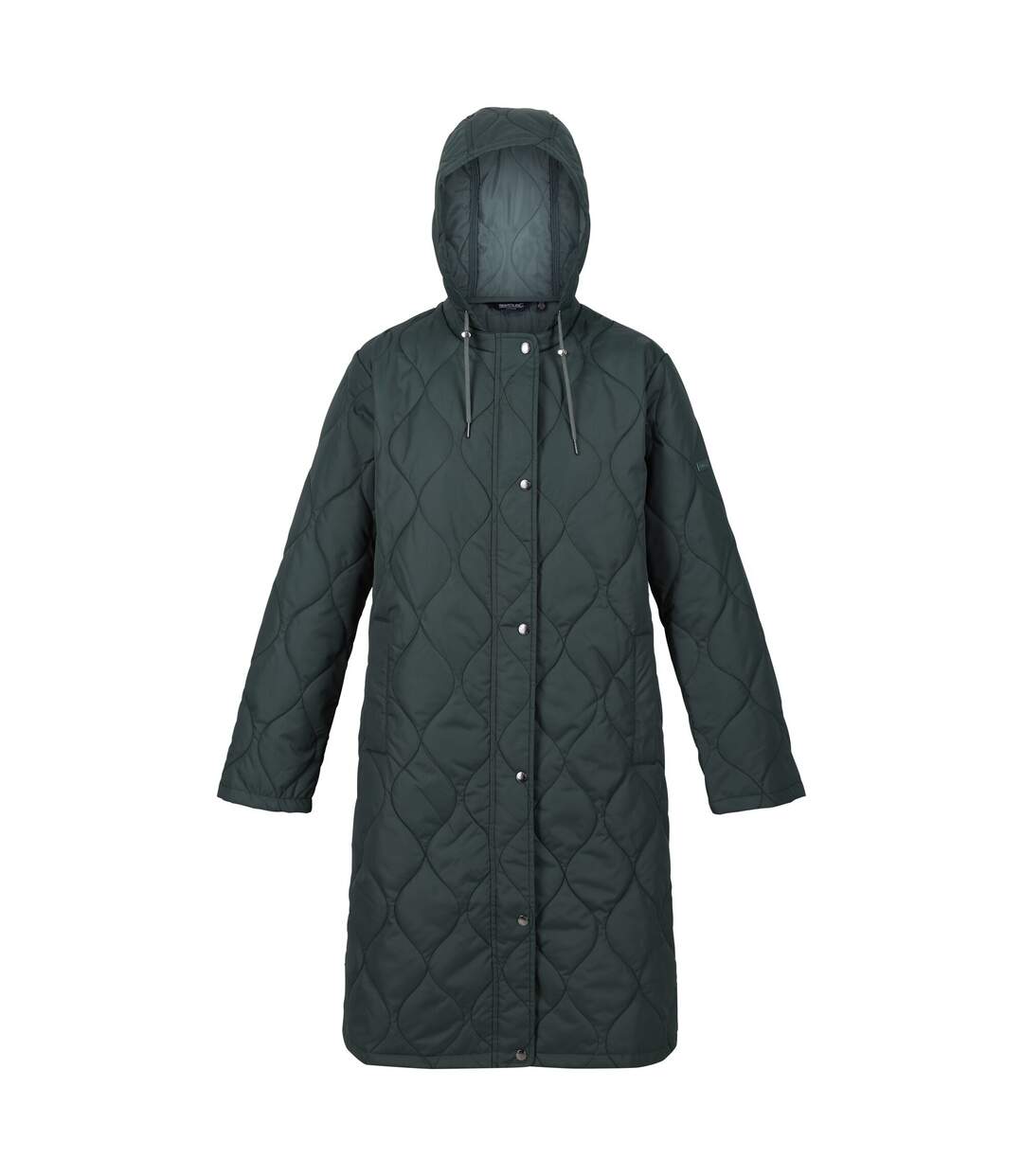 Womens/ladies jaycee quilted hooded jacket darkest spruce/dark forest green Regatta-1