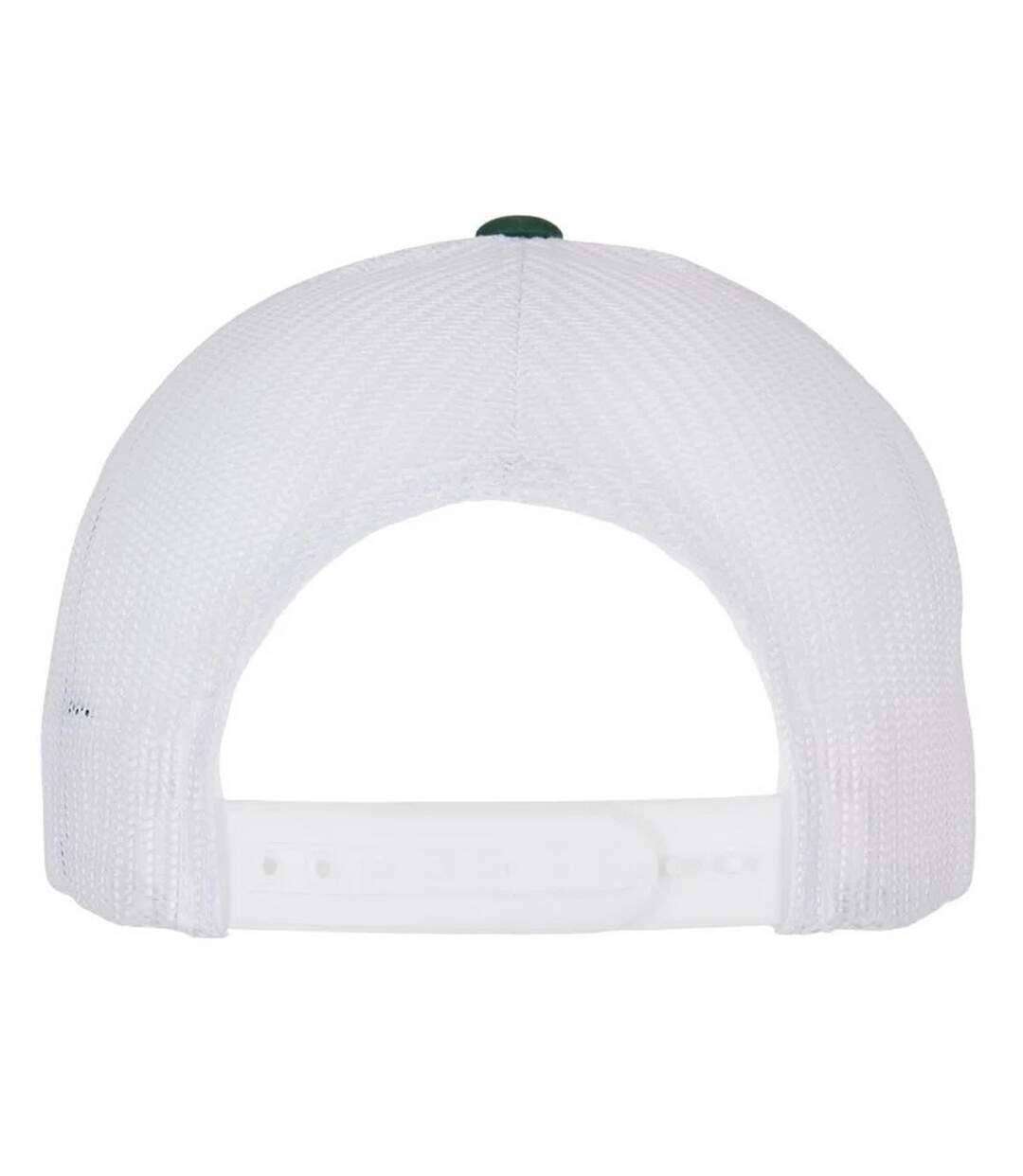 Casquette Trucker Motif/style Rétro Vert Blanc Flexfit-2