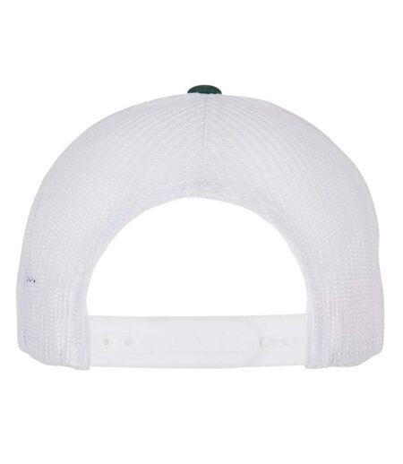 Casquette Trucker Motif/style Rétro Vert Blanc Flexfit