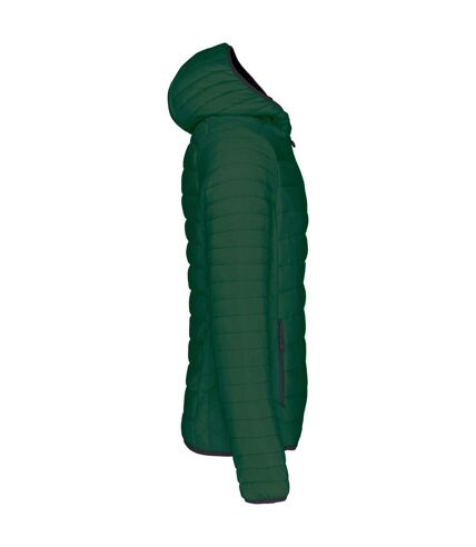 Kariban Mens Lightweight Hooded Padded Jacket (Forest Green)