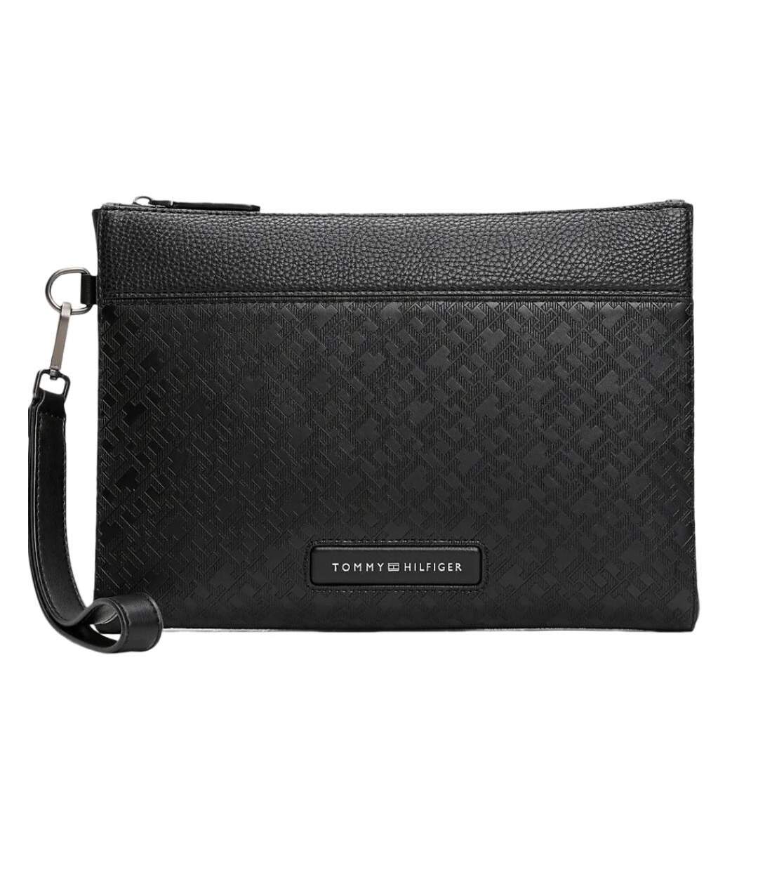 Sacoche noire homme tommy hilfiger pouch - taille unique-1