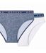 Lot de 2 slips jean/blanc Jess