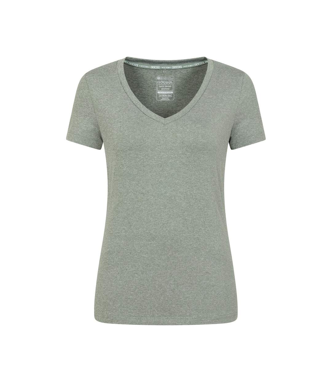 T-shirt vitality femme vert kaki Mountain Warehouse-1