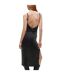 Robe Mi-longue Nolores Femme Noir Hugo-3