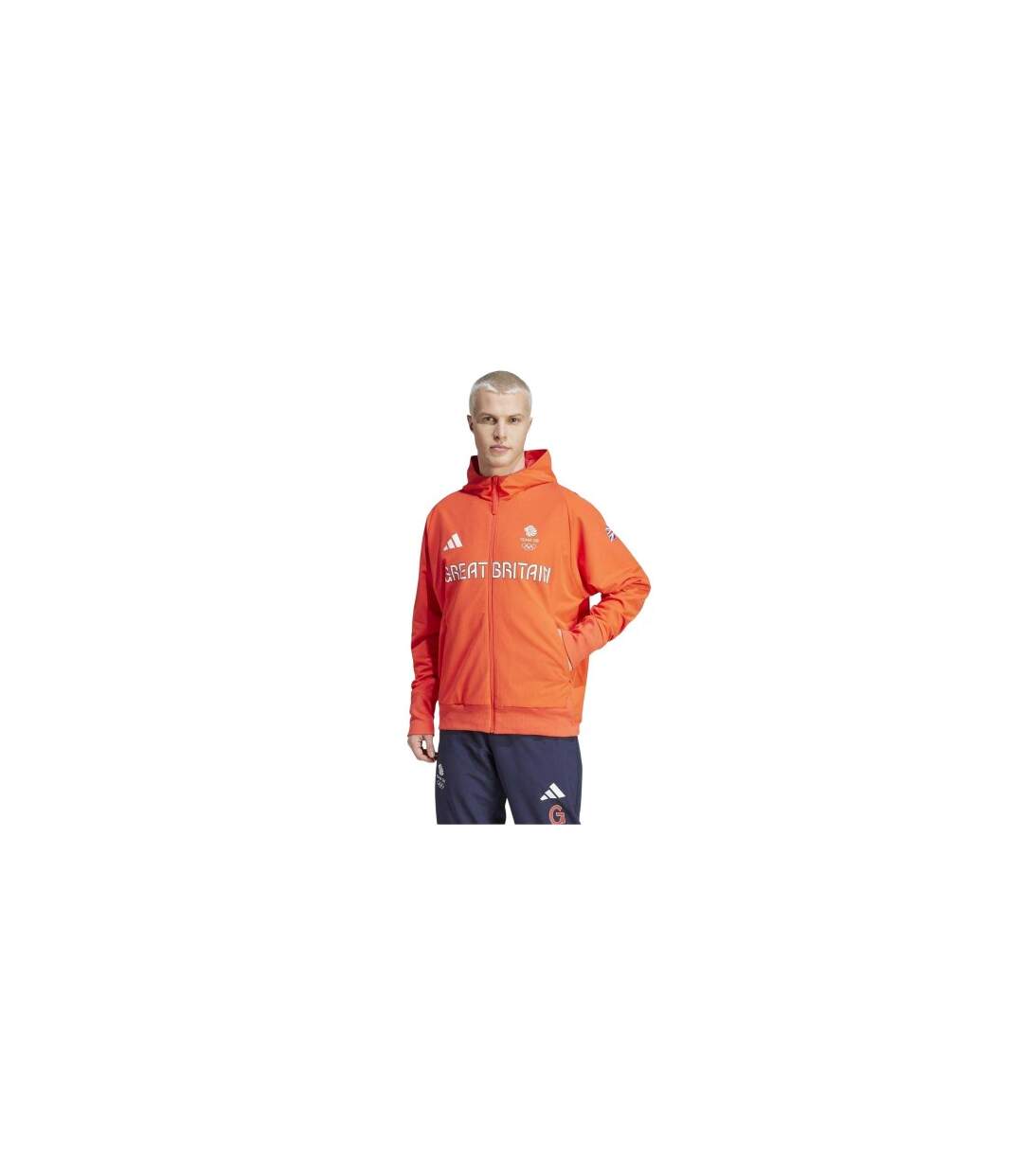 Veste À Capuche Motif/style Team Gb Z.n.e. Homme Rouge Adidas-1