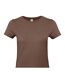 Womens/ladies #e190 T-shirt Chocolate B&C-2