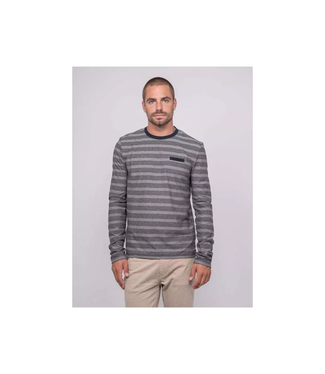 T-shirt manches longues rayé JUNANINE-1