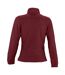 SOLS Womens/Ladies North Full Zip Fleece Jacket (Burgundy)