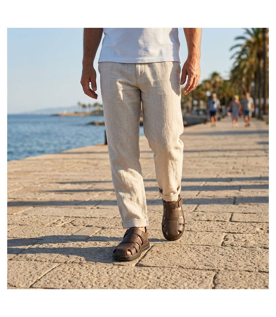 OZABI Sandales fermees homme confort ete aerées-2