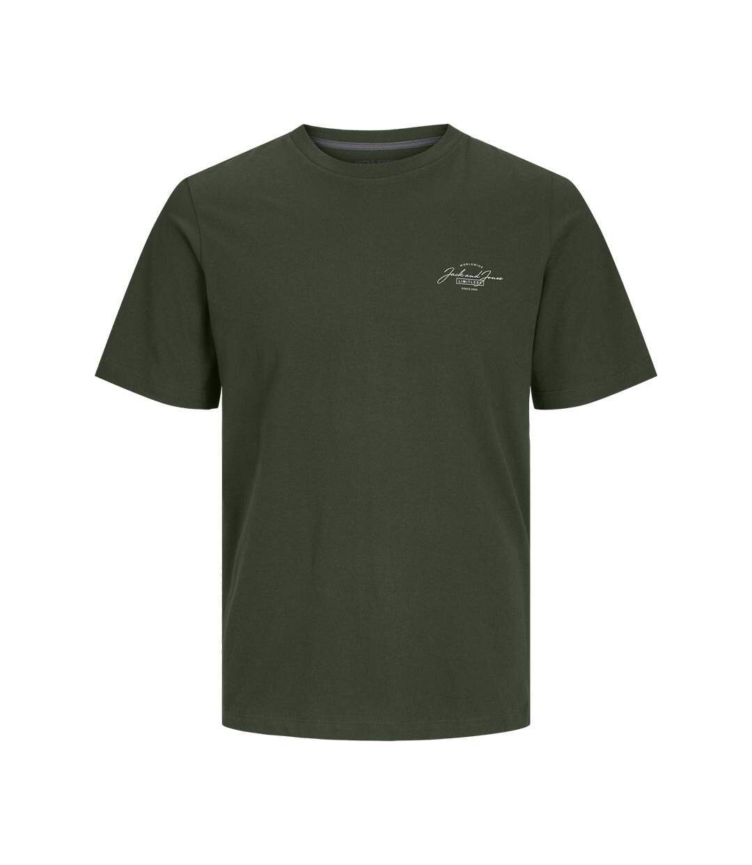 T-shirt kaki homme jack & jones ferris 12287695 - l-3