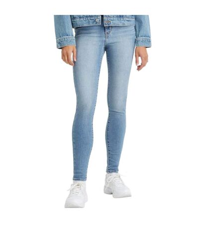 Womens/ladies Rise Super Skinny Jeans Light Blue Levis