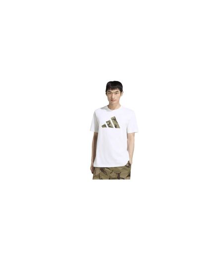 T-shirt Motif/style Logo Camouflage Homme Blanc Adidas