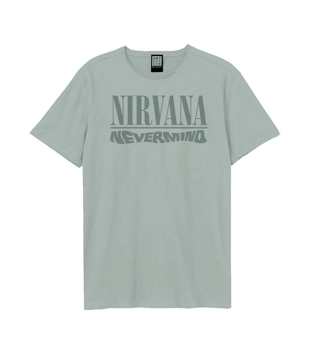 T-shirt Motif/style Nirvana Nevermind Adulte Bleu Amplified-1
