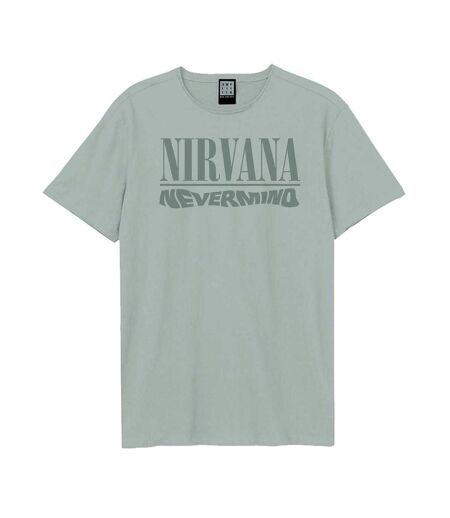 T-shirt Motif/style Nirvana Nevermind Adulte Bleu Amplified