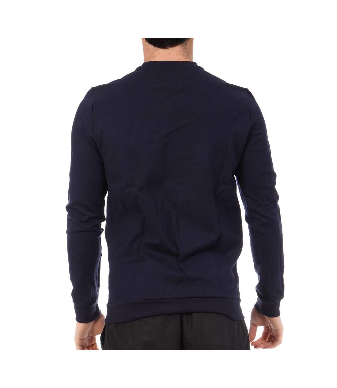 Sweat noir homme le coq sportif velvet-2