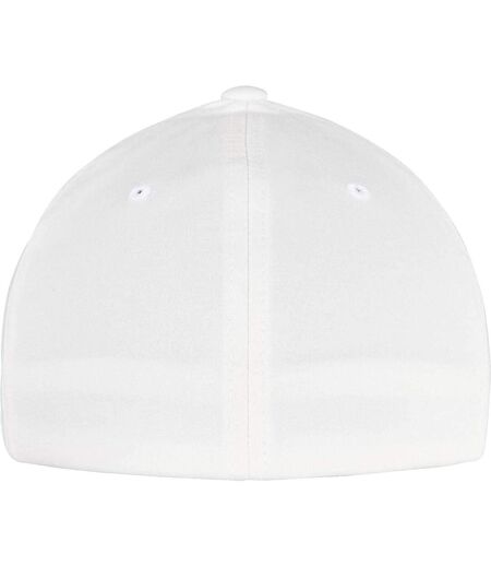 Casquette de baseball alpha shape adulte blanc Flexfit