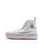 Baskets blanches/violettes femme converse all star move-1