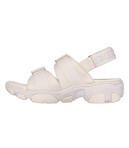 Womens/ladies Flat Heel Sandals Natural Skechers