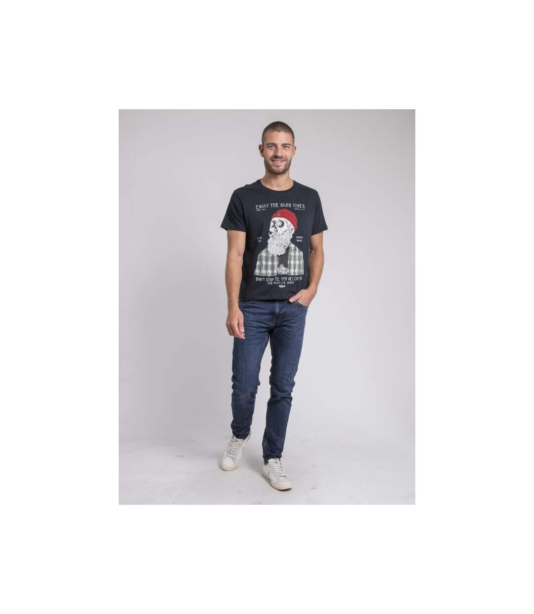 T-shirt col rond pur coton JORUSTIX-4