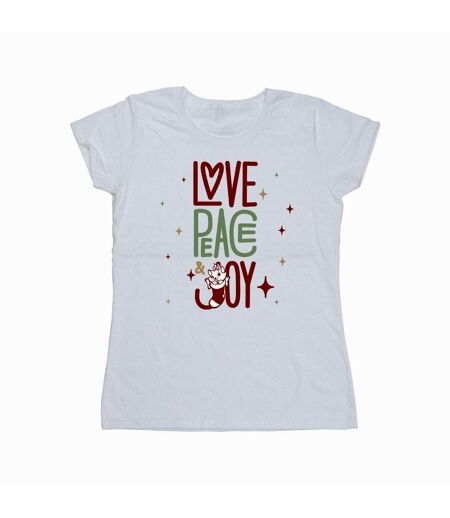 Disney T-shirt en coton Femmes/Dames The Aristocats Marie Love Peace Joy (Blanc) - UTBI8377