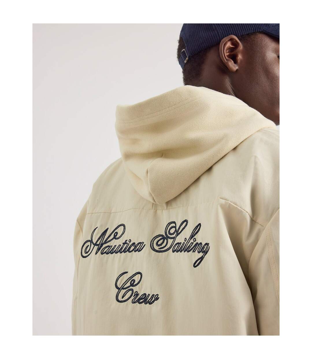 Mens Dreman Letterman Jacket Ivory Nautica-4