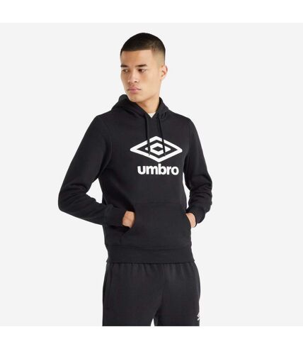 Umbro Mens Logo Hoodie (Black) - UTUO2116