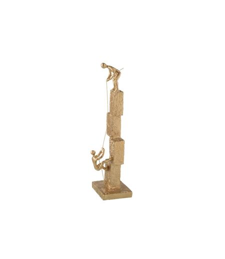 Statuette 2 Figurines Grimpantes Brady 50cm Or
