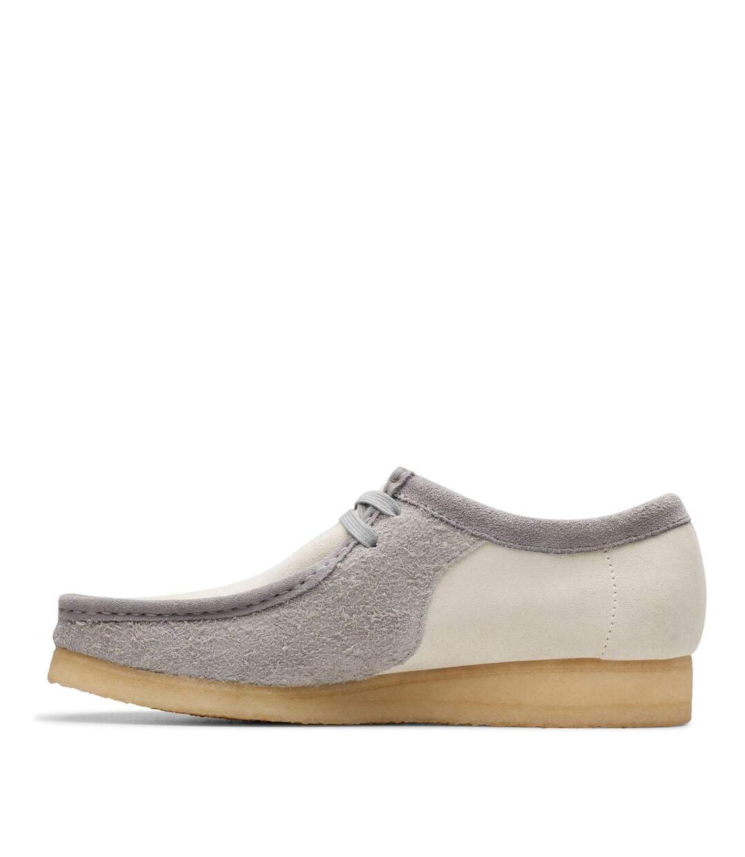 Chaussures Bateau Wallabee Homme Gris Clair Clarks Originals-2