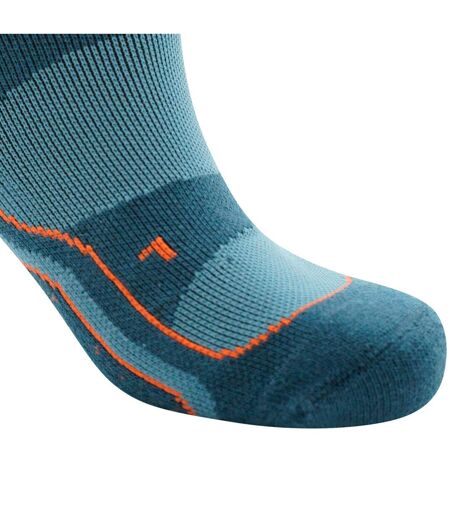 Dare 2B Mens Hex Athleisure Ankle Socks (Orion Grey/Burnt Salmon) - UTRG7271